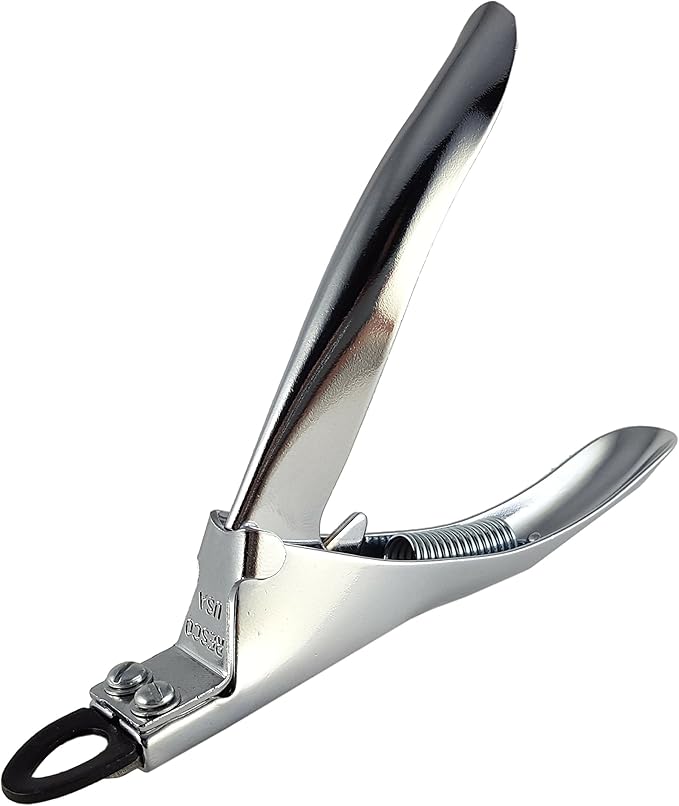 Resco Original Dog Nail Clippers – USA-Made Professional Guillotine Pet Trimmer, Heavy Duty Steel - Chrome, Tiny Dogs and Cats