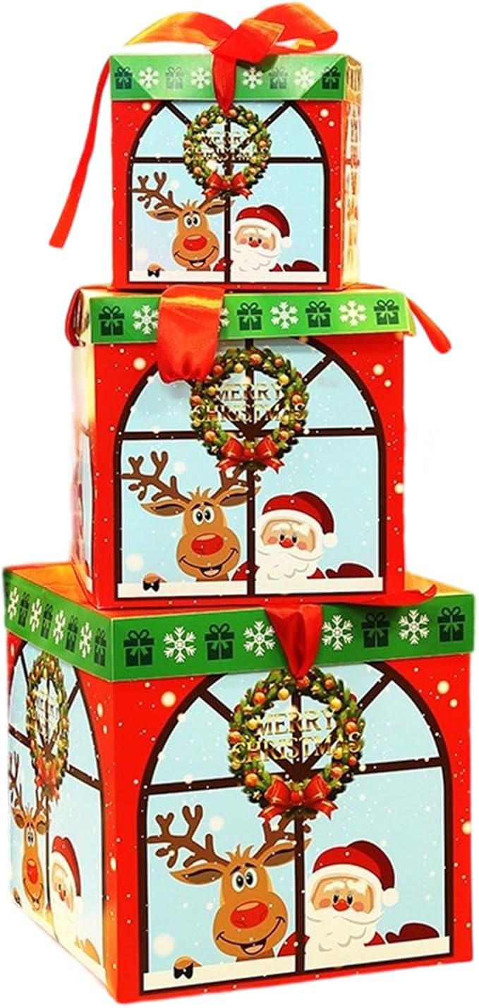 Foldable PVC Christmas Tree Base Box Holiday Decoration & Compact Storage Christmas Tree Gift Box