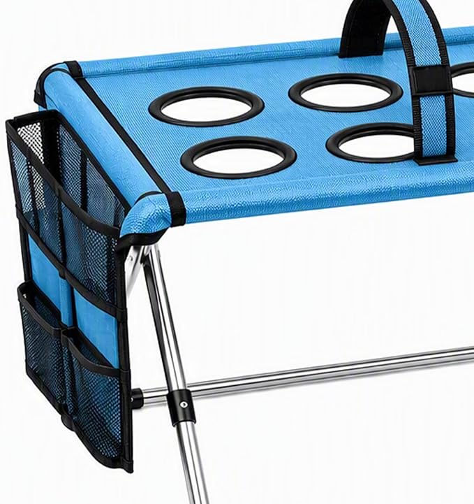 Foldable Dog Grooming Table, Pet Hammock with Stand for Small Dogs & Cats