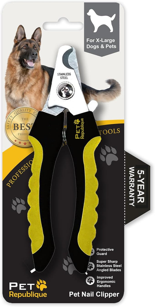 Pet Republique Dog Nail Grinder and Nail Clippers Series Size Option Dogs: Small, Medium, Large Dogs – Dog Claw Trimmer Kit (Clippers Only, Large)
