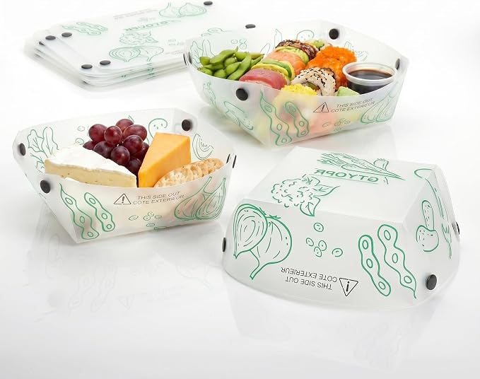 GTYOPR® Food-Grade PP Collapsible Bowls 3-Pack - Leakproof, Lightweight Foldable Design | Perfect for Travel, Picnics, Emergency Prep (Medium)