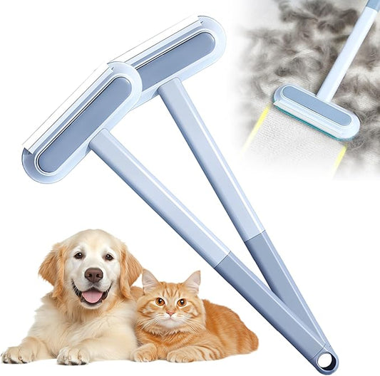 Pets Hair Remover, 2025 Upgrade 4 in 1 Pet Hair Removal Tool, Long Handle Dog Hair Remover Brush, Multifunctional Hair Remover Brush for Carpets, Clothes, Bedding (2)