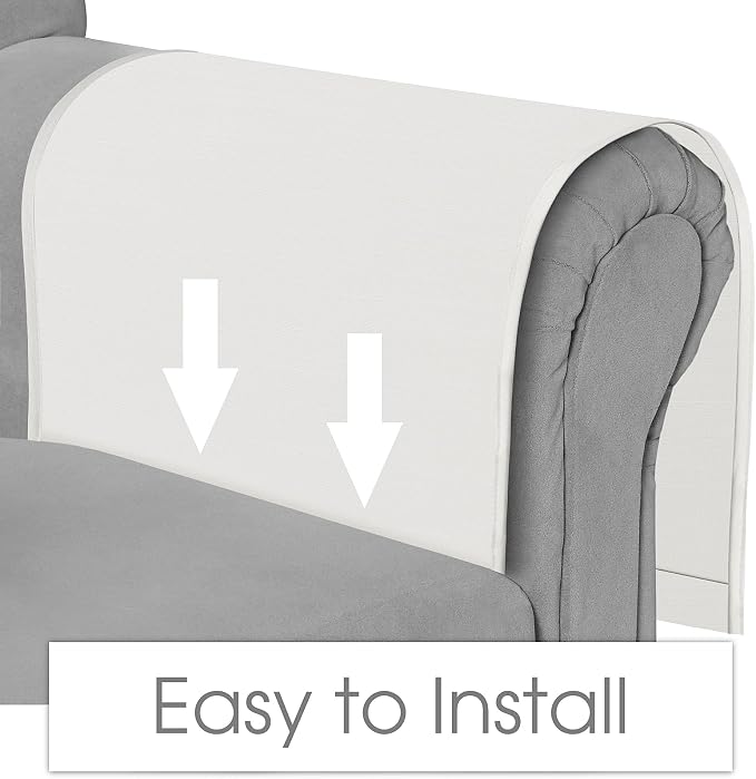 Joywell Armrest Organizer Remote Holder for Recliner Armchair Caddy Couch Sofa Arm Chair Caddie with 6 Pocket Storage for Magazine, Phone, iPad,Ivory