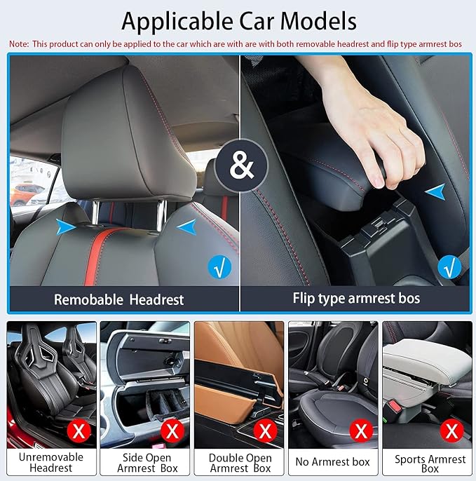 AICEL Car Handbag Purse Holder Between Seats, Auto Seat Leather Organizer Pocket, Front Seat Bag Box Storage for Cell Phone Document, Backseat Barrier for Kids Pet, Fits for Most Vehicles