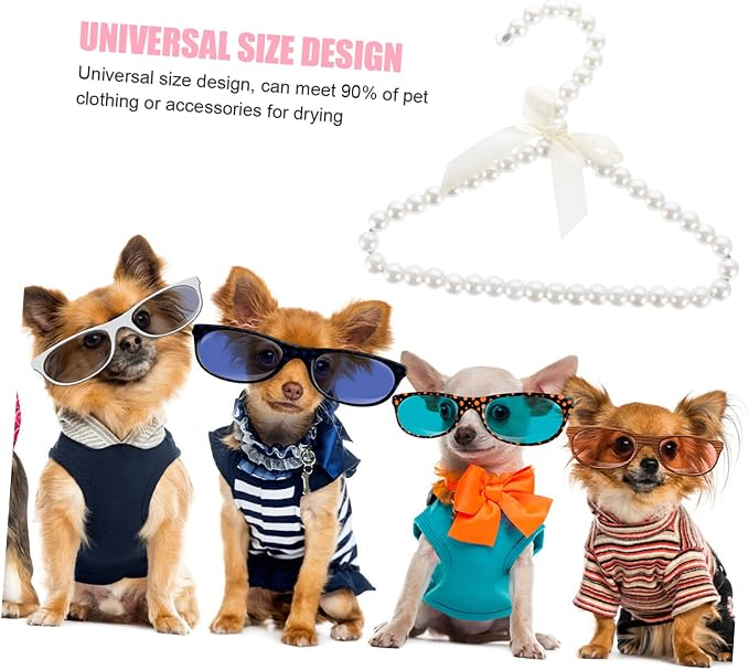 Mobestech Decorative Pet Clothes Hanger Garment Rack for Puppy Apparel Lightweight and Practical Dog Clothing Organizer for Home Use