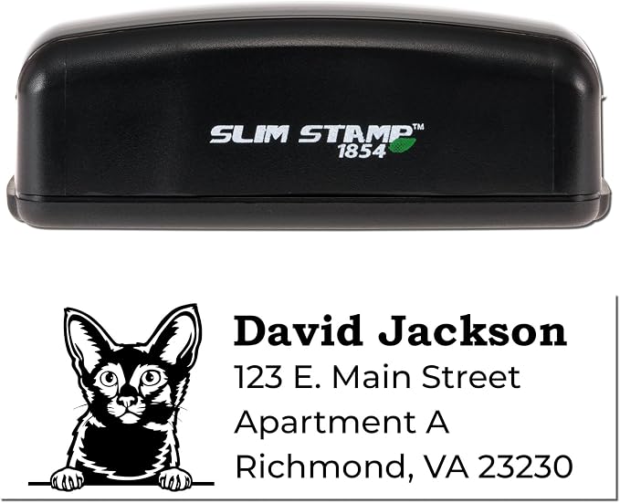 Personalized Javanese Return Address Stamp - Custom Made to Order Mail Address Stamp, Ideal for Invitations, Holiday Cards & Flyers - Unique Address Stamps for Families