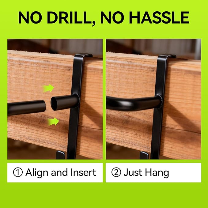 2Pcs Heavy Duty Horse Blanket Rack with Bridle Hooks | No-Drill Wall Mounted Portable Blanket Bar, Saddle Pad Rack for Horse Tack Storage, Ideal for Barn & Tack Room Use, Black