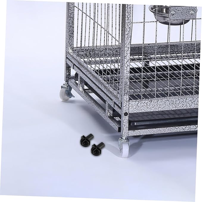 10pcs Plastic Connector Wheels for Cat Cages Universal Clip-on Replacement Casters for Closet Organizers and Storage Units Sturdy Wheel Attachments for PET Crates