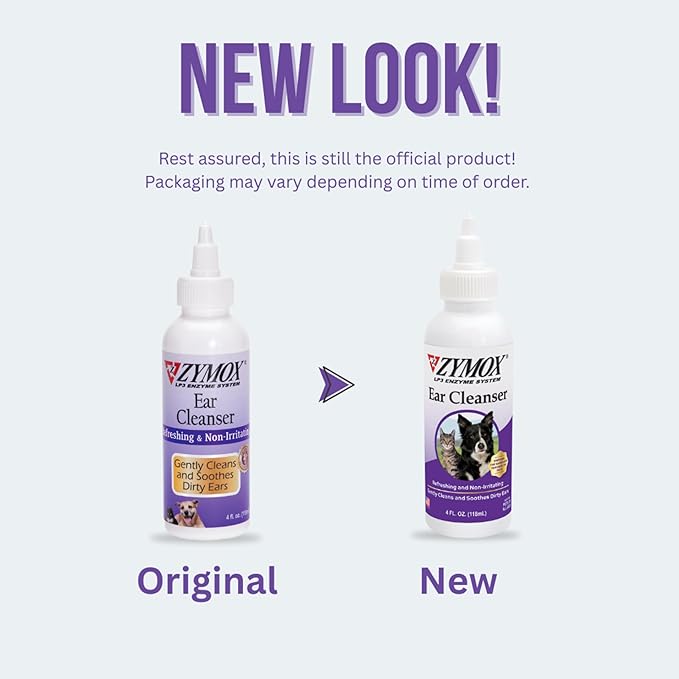 Zymox Ear Cleanser Solution for Dogs and Cats, 4oz