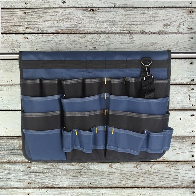PT-N018 MultiPatternal Adjustable Hanging Bag Tool Organizer, Blue