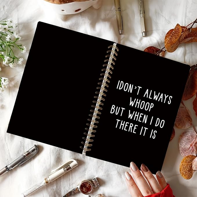 Sarcastic Notebook for Work, Funny Office Gifts for Coworkers | Funny Notebooks Journalfor Work, Office Humor Gifts, Black Hardcover Spiral Notebook 5.5x8.3 Inch