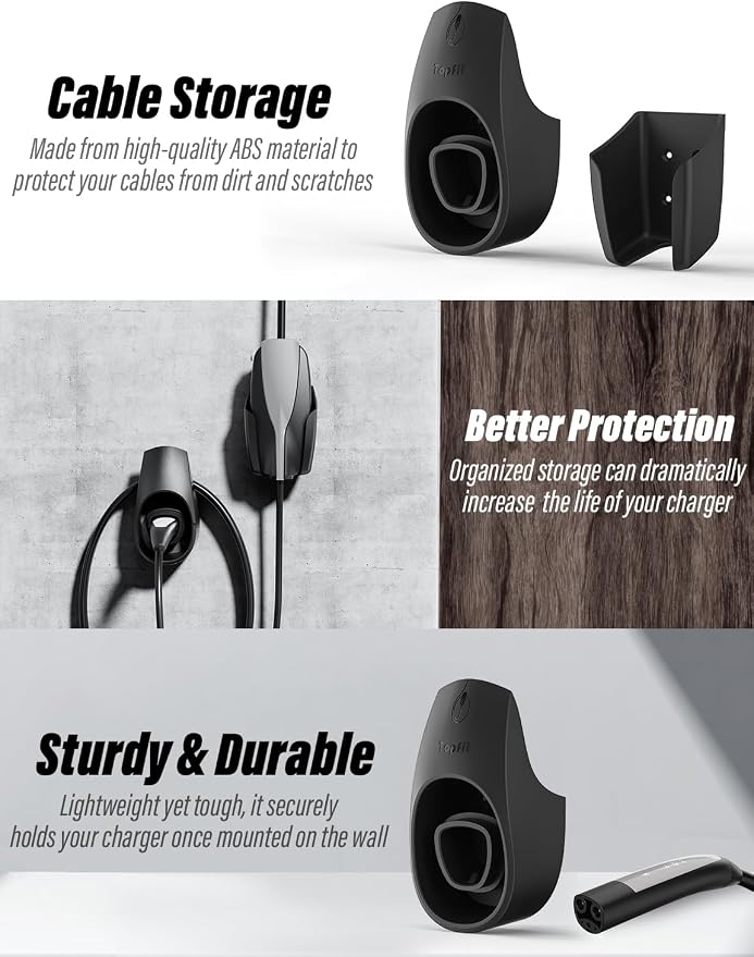 BMZX EV Charger Holder for Tesla Model 3/Y/S/X