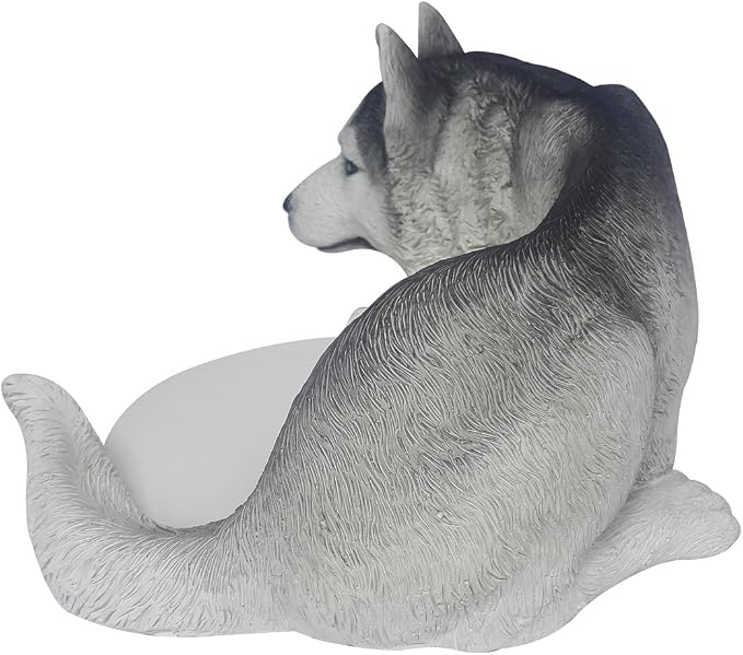 Husky Dog Crafted Statue Camera Holder Stand Guard Station for YI Dome Camera