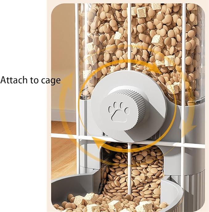 Cage Hanging Bowl Refillable Food Bowls Pet Dog Cat Bowls Kennel Crate Double Bowls for Food and Water with Automatic Water Food Dispense Feeder for Puppy Cat Rabbit (Water Bowl-Blue)