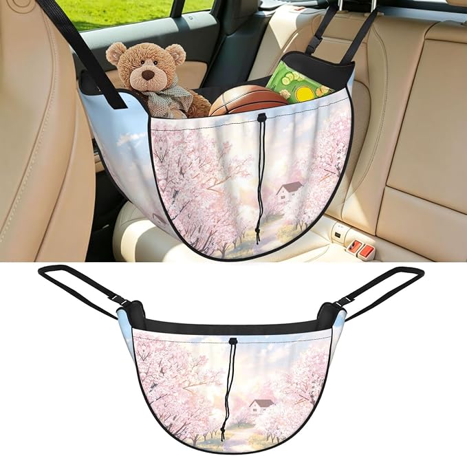 Garden pattern Car Seat Organizer-Backseat Storage Bag for Travel | Waterproof Durable. Holds Snacks Gear Essentials. Fits Most Cars.