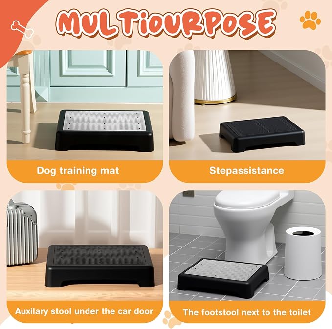 2 Pcs Dog Training Platform Dog Place Board with Non-Skid Surface, Portable Agility Platform, Puppy Training Stand Equipment Suitable for Small, Medium Dogs (Not for Large Dog)