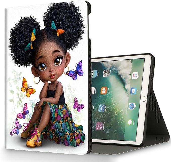 for Samsung Galaxy Tab A 8.0 2019 Model T290/T295 Tablet Case,Auto Wake/Sleep,Adjustable Stand Protective Cover - Wolf Aurora