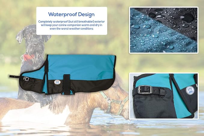Derby Originals Horse-Tough Premium 600D Winter Dog Coat 150G Insulation Nylon Lining 3 Layer Breathable