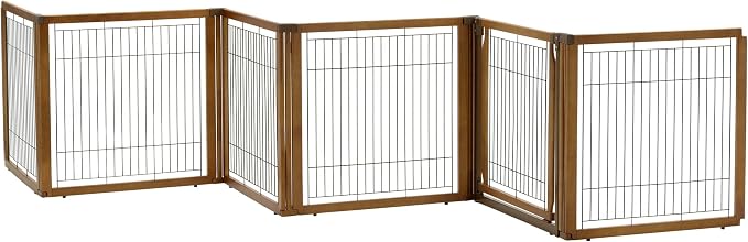 Richell 3-in-1 Convertible Elite Pet Gate, 6-Panel