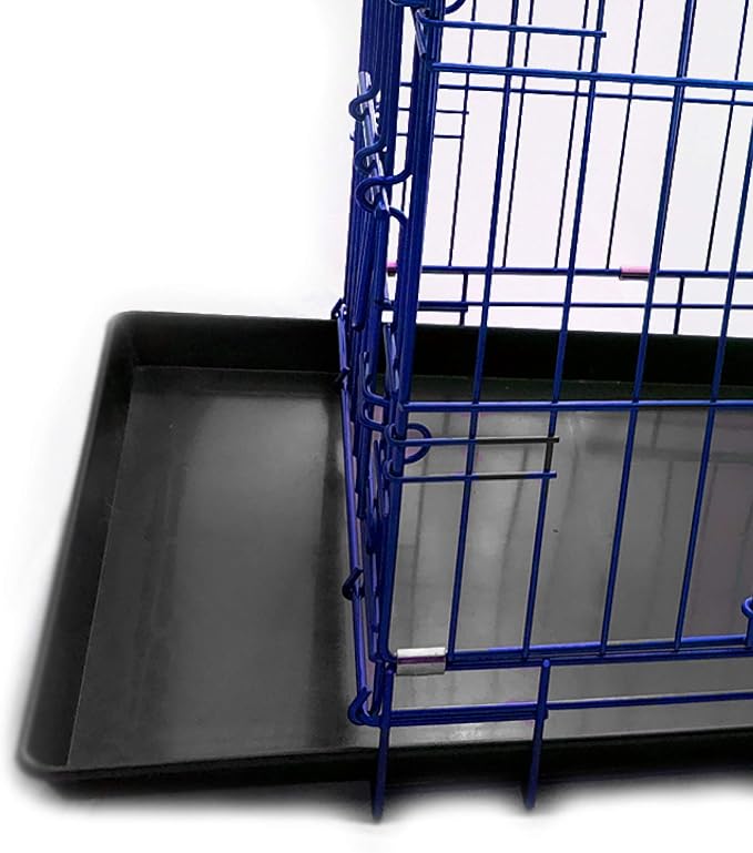 PET Expressions Luxury Colorful 24 Inch Foldable Dog Crate with 2 Doors | Free Training Ebook and Pet Calming Music | 3 Colors & 3