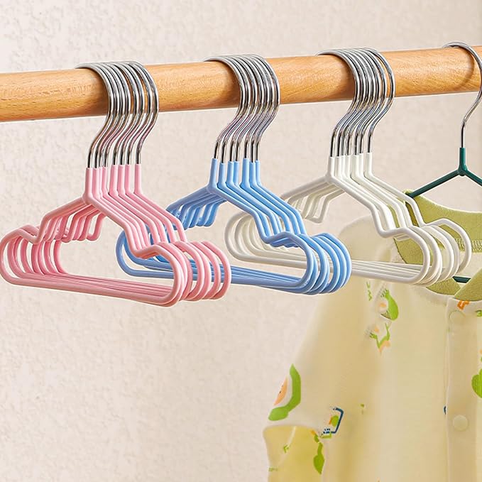 10 Pack Pet Clothing Hanger PVC Coating 15/20/25CM Display Hangers Rack Pet Supplies Garment Storage Rack