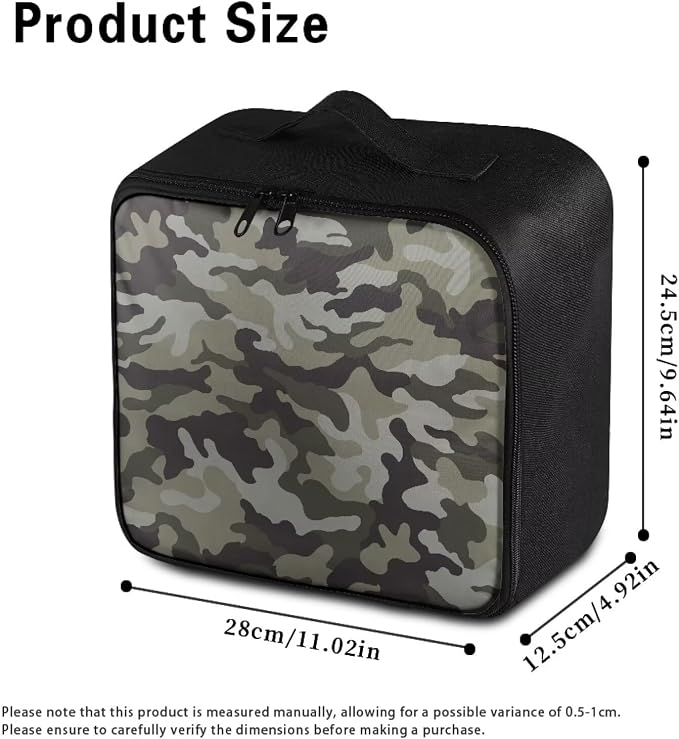 Rnyleeg Green Camo First Aid Bag Home Portable First Aid Kit Organizer for Travel Lightweight Emergency Medical Kit with Handle (Bag Only)