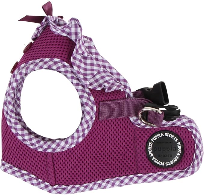 Puppia Vivien Vest Dog Harness Step-in All Season Mesh Cute No Pull No Choke Walking Training for Small Dog, Purple, Small