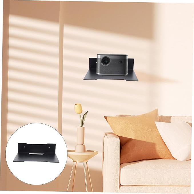 DOITOOL Wall Mounted Metal Bracket for Cameras Heavy Duty Design for Home Use Camera Mounting Space-Saving Wall Shelf for Projectors and Routers