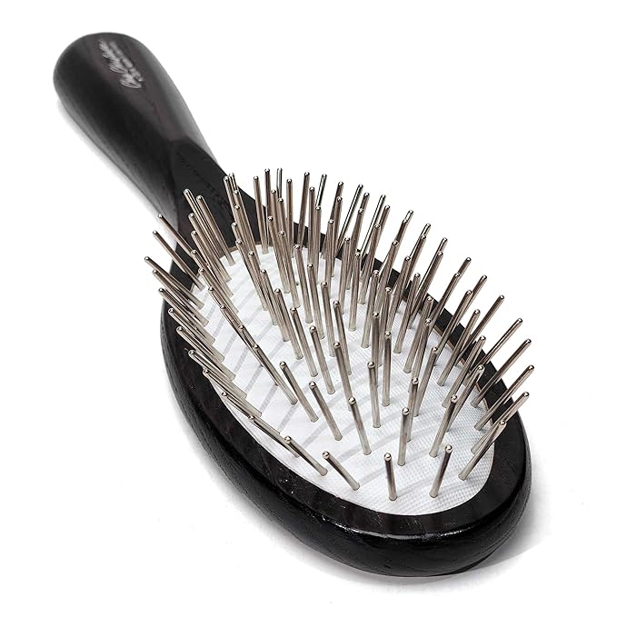 Chris Christensen Dog Brush, 20 mm. Ice Slip Max Dematting Pin Brush, Specialty Brushes, Groom Like a Professional, Remove Tough Mats and Tangles, Rounded and Grounded Pins, Doesn't Pull Coat, Large