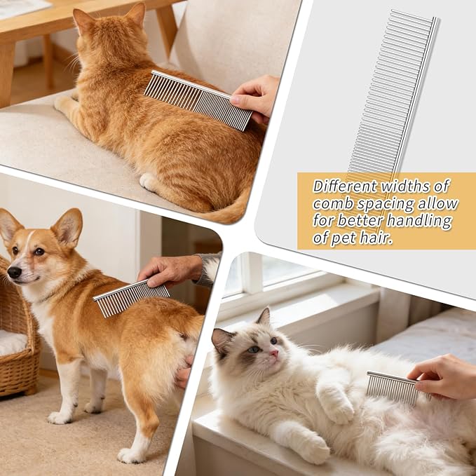 Slicker Brush For Dogs,Large Long Wooden Handle Dog Grooming Brush for Goldendoodles, Poodles & Labradoodles for Dematting, Deshedding & Removing Tangles on Medium to Long Haired Dogs