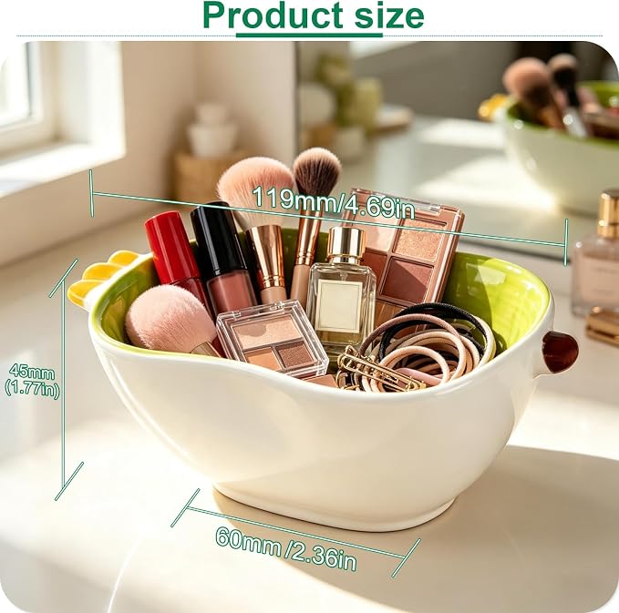 Ceramic Jewelry Trinket Dish Decorative Ring Holder Key Bowl for Women Gift