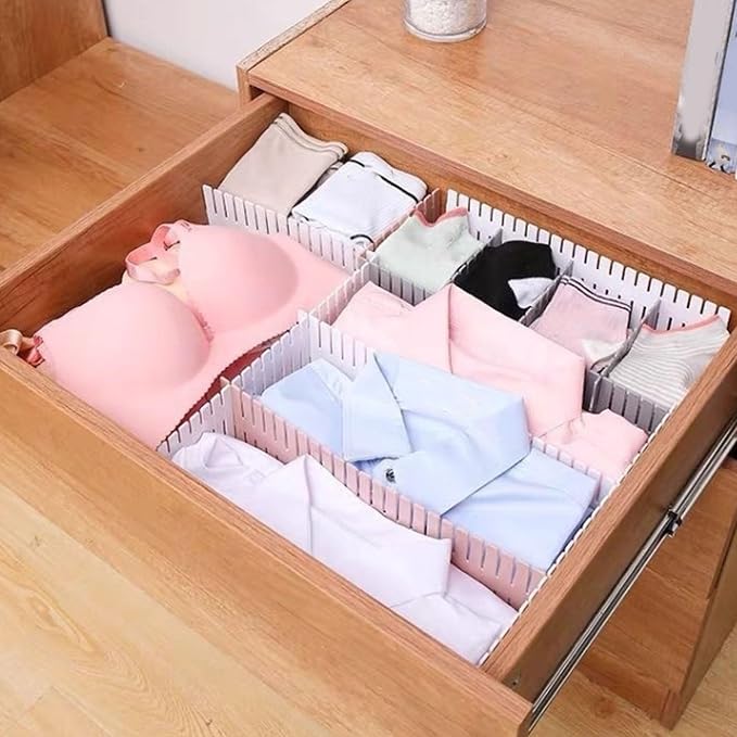 Drawer Divider Multifunctional Plastic Storage Separator for Home
