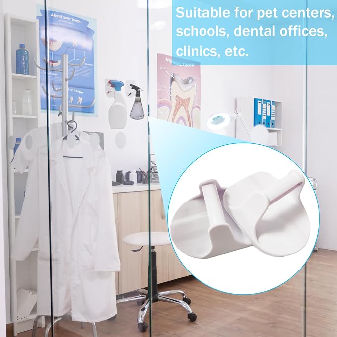 Spray Bottle Hangers - Mist Bottle Hooks for Clinic, Dental Offices, Pet Center, School, Wall-Mount, 10 Pcs