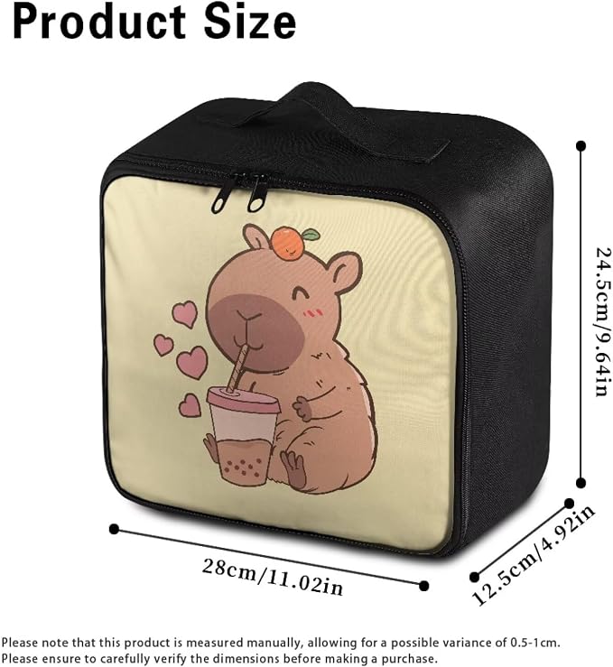 Rnyleeg First Aid Kit Bag Empty Cute Capybara Medical Kit for College Dorm Travel First Aid Bag Emergency Supplies Small Compact Lovely Bag
