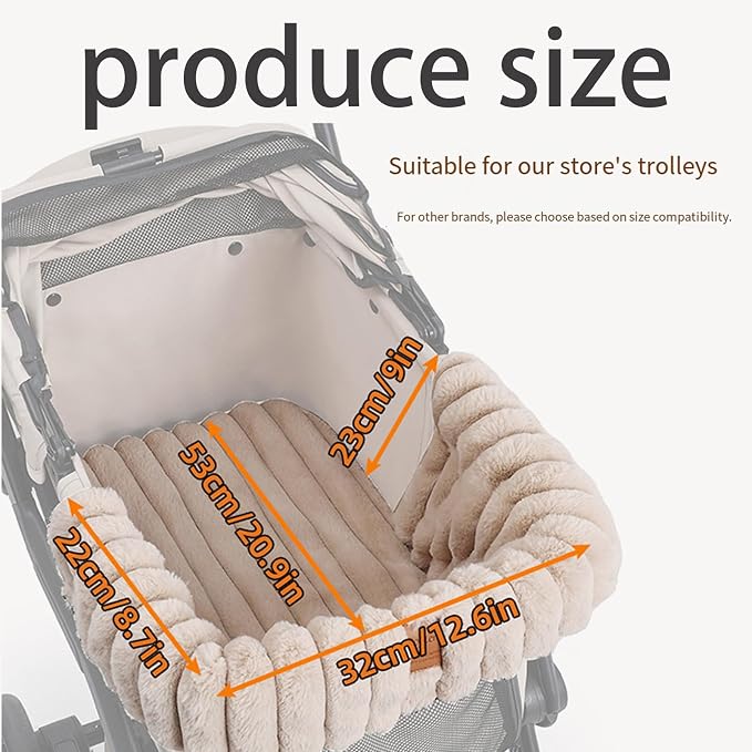 Pet Strollers Mat Dog Strollers Mat Pet Stroller Cushion for Comfortable Ride Pets Stroller Dirt Cover Removable