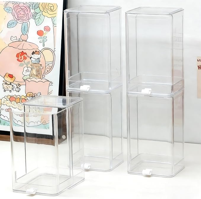 Clear Organizers Box for Collectible Toy Featuring Drawer Styles and High Strength Construction PET Toy Planner