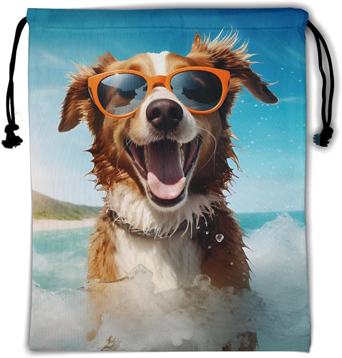 Nerxy Pet Gymnastics Grip Bag Dog Cat Drawstring Grip Bags Puppy Shoe Bag Gym Storage Pouch