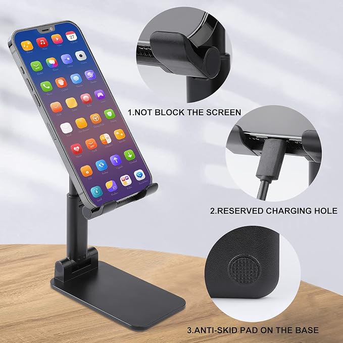 Lightweight White Cherry Pink Blossoms Flowers Cell Phone Holder for Desk