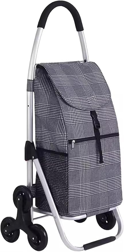 Shopping Carts for Groceries Rolling Utility Cart, Waterproof Removable Canvas Bag for Laundry Grocery, Shopping, Baggage, Picnic(J)