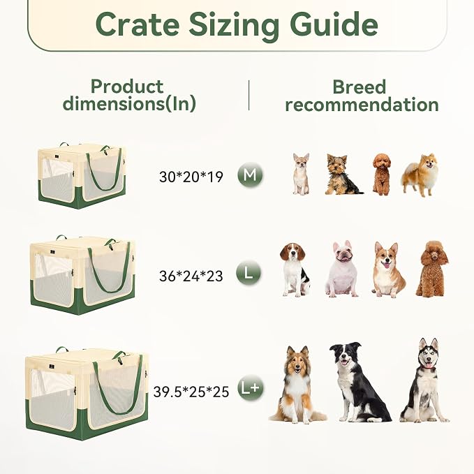 A 4 Pet 40-in Collapsible Soft Dog Crate, Large Dogs, Travel | patented screw frame, Lockable zippers, waterproof base, washable cover, outdoor/indoor/car