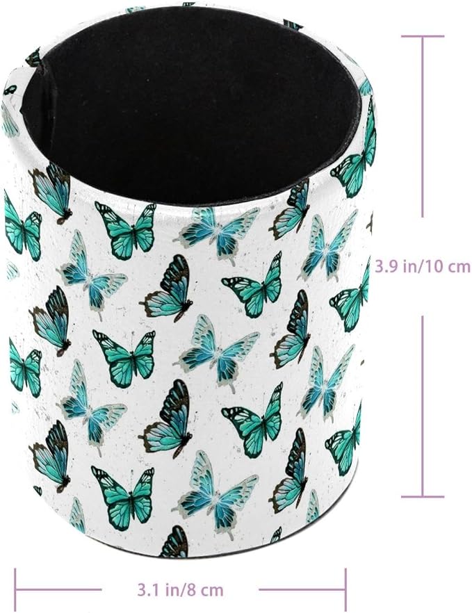 Butterfly Retro Pen Holder Cup for Desk, Pencil Cup Holder for Desk Office Pen Organizer