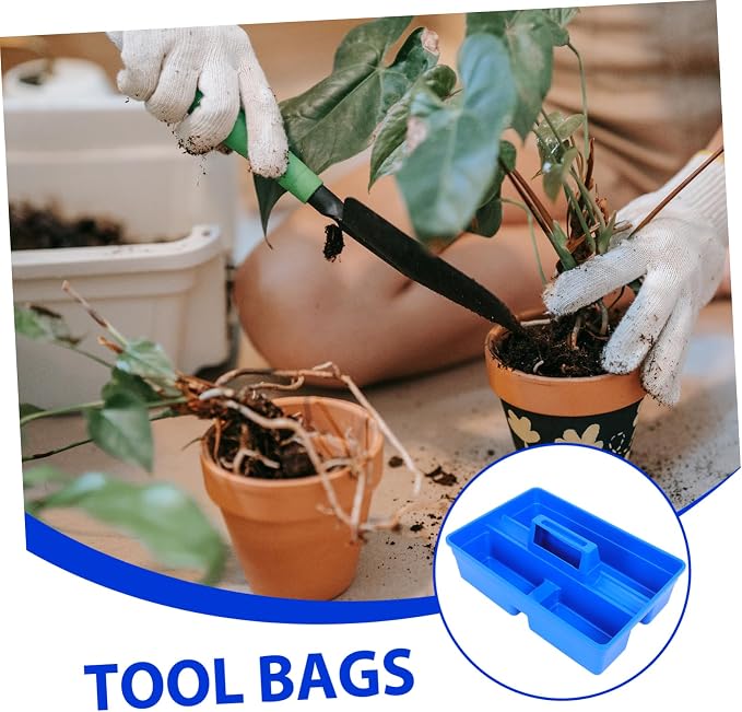 NUOBESTY Multifunctional Tool Box Portable Plastic Organizer Case Divided Sections Handle Storage Tote for Veterinary Use