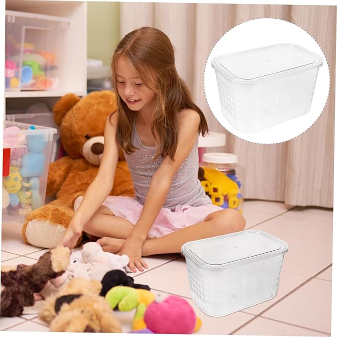 Transparent Book Organizer Storage Box for Clear Pet Book Case for Desk and Table Organization
