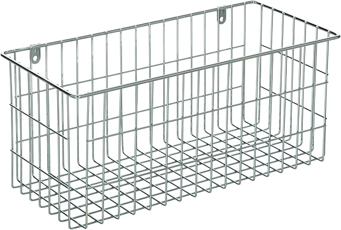 LTL Home Products More Inside Mountable Wire Storage Basket, Large, Chrome