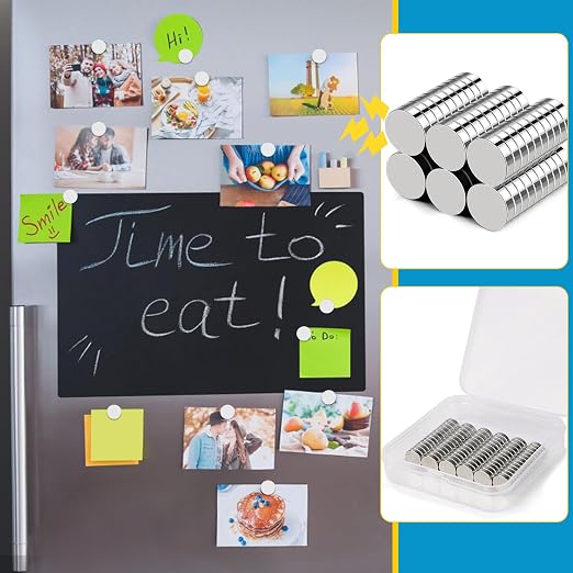 BEST CHOICE MAGNETS Small Magnets, 60 Pack Refrigerator Magnets 10x3mm | Rare Earth Magnets Neodymium Magnets for Crafts, Whiteboard, Kitchen Cabinet, 3D Printing