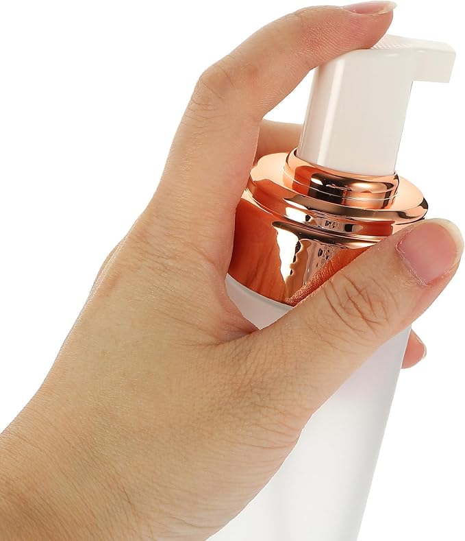 4pcs Pet Foam Pump Bottles Set Leak Proof Travel Cosmetic Containers with 3 Oz and 5 Oz Capacity, Stylish and Elegant Design for Daily Use at Home