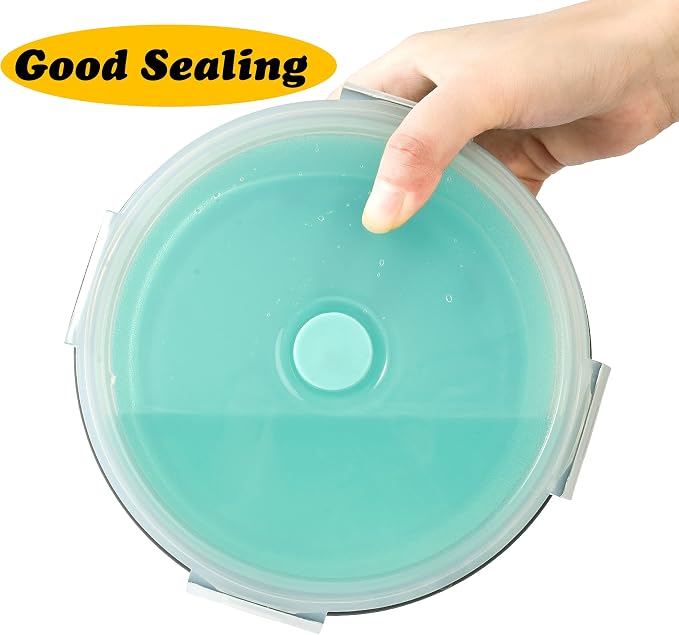 Sturdy Collapsible Dog Bowls, 27 oz 2 Pack - Foldable Silicone Water Food Bowl, Leak-Proof, Ideal for Large Dogs & Outdoor Travel