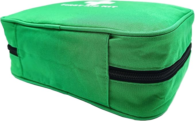 Red First Aid Bag Empty Travel Rescue Pouch First Responder Storage Medicine Emergency Bag for Car Home Office Kitchen Sports Outdoors (Green)