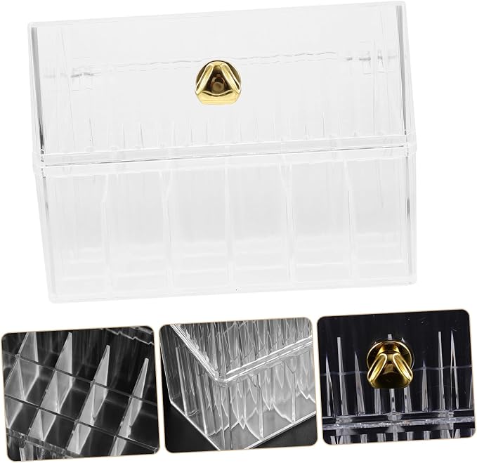 Cosmetics Storage Box Makeup Organizer Lid Lipstick Holder Lip-gloss Organizers Nail Polish Storage