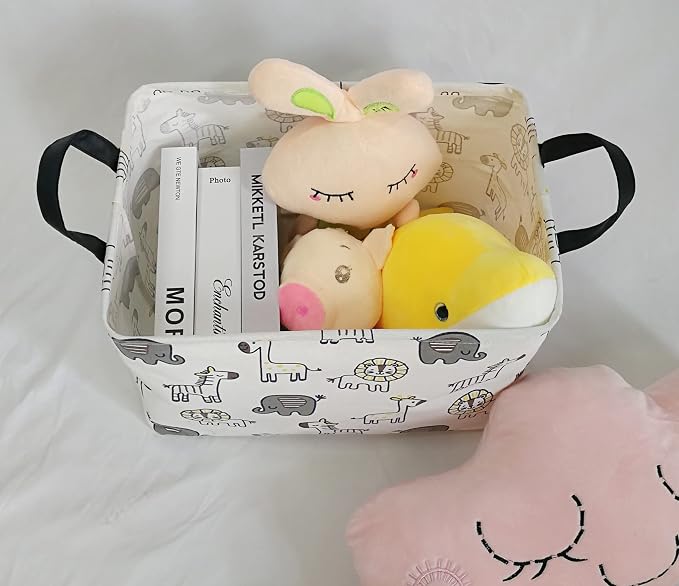 MAIZMZ Gift Storage Basket Collapsible Nursery hamper Organizer Bin Waterproof Toy Box for Organizing Home/Dorm/Kitchen/Pet/Office/Closet/Shelf/Room decor